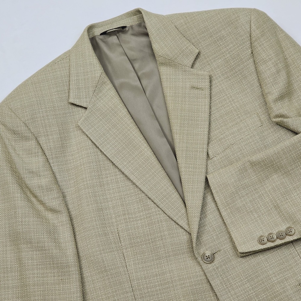 CHAPS‎ Mens 40R Blazer Sport Coat Silk 2 Button Basket Textured Weave Preppy Ivy